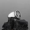 Stainless Steel Tree of Life Ring Titanium Steel Men's Viking Vintage Ring Accessories