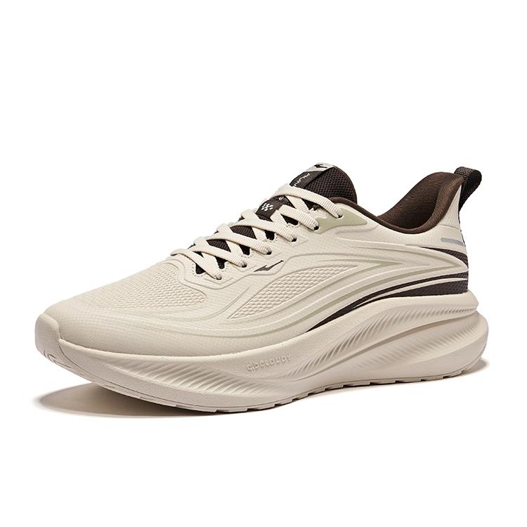Erke Hawk 2.0 Minimalist Shock Absorption Rebound Non-Slip Low-Top Urban Commuting Running Shoes Men Sneakers Warm-Linen-Deep-Sand 51125303203-401