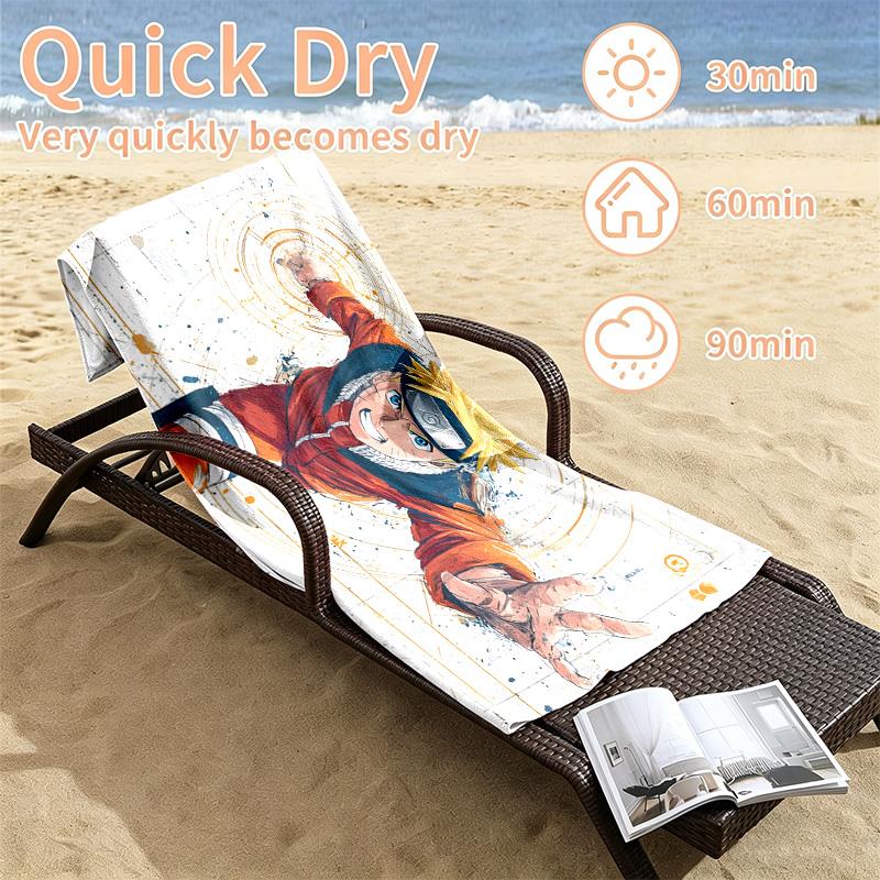 Naruto Beach towels also serve as bath towels summer essential a musthave for the outdoors the beach and the pool