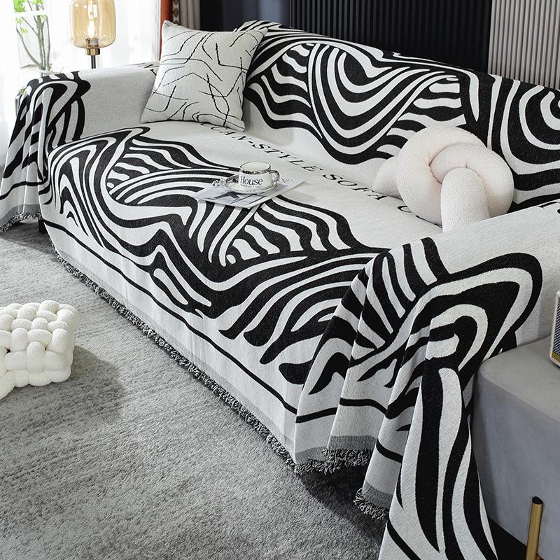 Housse de canapé américaine en Chenille, nouvelle couverture décorative universelle quatre saisons pour salon, une pièce, couverture complète anti-poussière