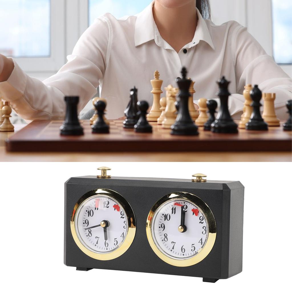 Multifunktionaler Mechanismus Tragbar Groß Einfach Schachuhr Professionell Aufziehen Zum Ablesen der Zifferblätter Chinesisches Schach Mechanischer Timer