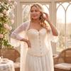 Women's Corset Top with Lace-Up Front Bustier Shapewear for Daily Wear