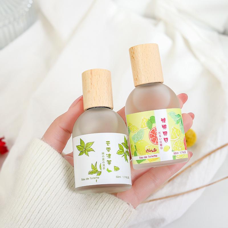 Hanlu Cloud Mist Perfume Men's and Women's White Tea Milk Fragrance Peach Cherry Blossom Fresh Light Fragrance Lasting Niche
