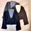 Plus Size Velvet Patchwork Vest Long Sleeve T-shirt - Autumn Women's Fake Two-Piece Korean Style Loose Slimming Top