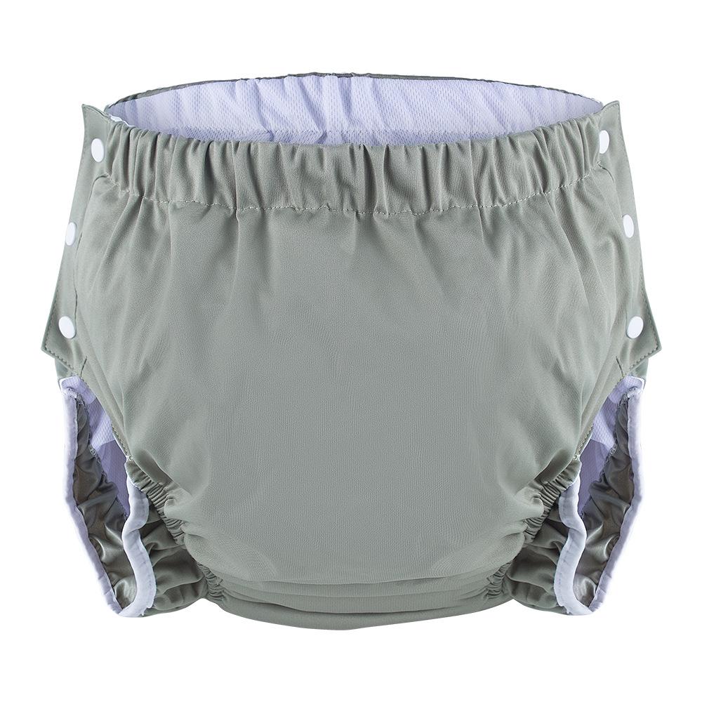 Leak-Proof Elderly Incontinence Underwear - Washable Pure Cotton Adult Diapers