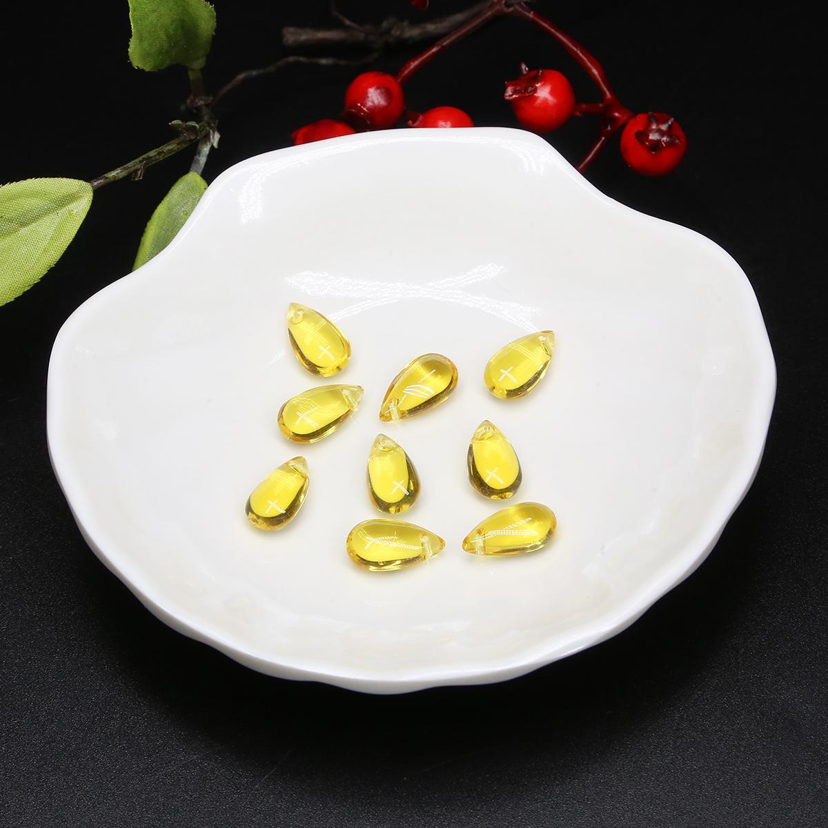 

5 шт. 14x18 мм стеклянные чешские подвески в форме капли воды свободные бусины для изготовления ювелирных изделий DIY серьги