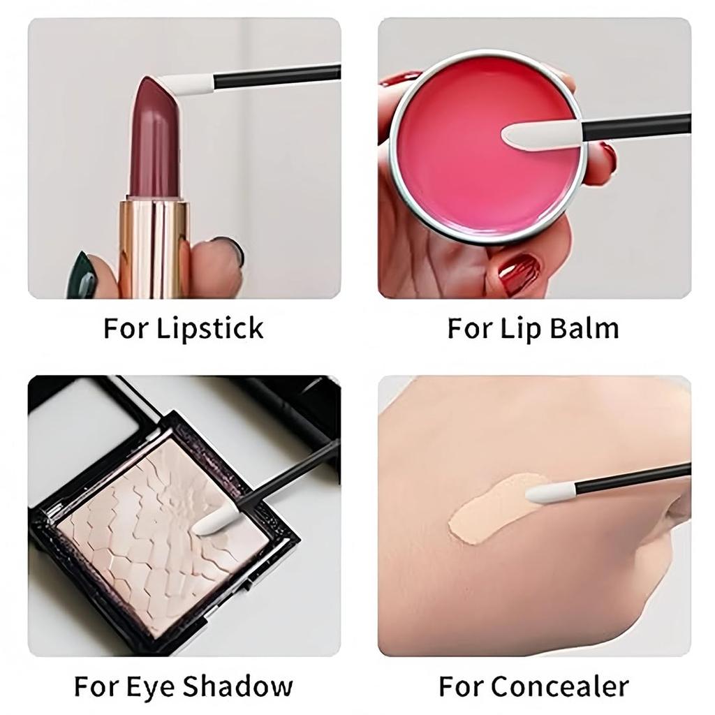 Lip Brush Wands Disposable Lip Gloss Lipstick Applicators Makeup Brushes Cosmetic Beauty Tool Kits 50pcs
