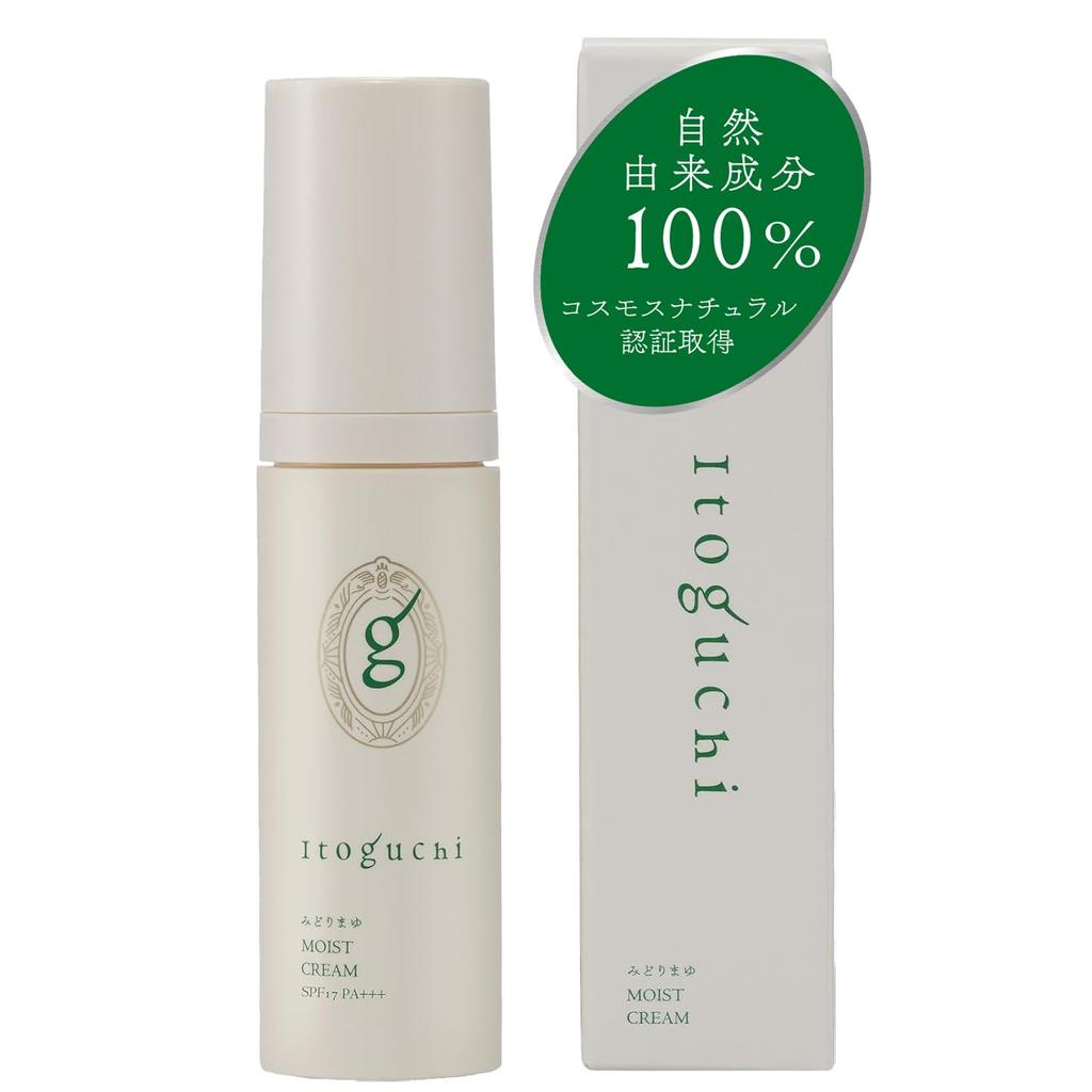 protection with the power of Itoguchi Midori Mayu Moist Cream UV protection with the power of silk alone Face cream 40g natural ingredients Organic