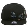 Forty Seven Brand 47 Los Angeles Dodgers Captain Black Cap