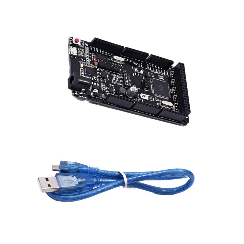 WiFi R3 ATmega2560 ESP8266 ATmega2560 32Mb Memory USB Ch340G for ATmega2560 Development Board Module Accessory
