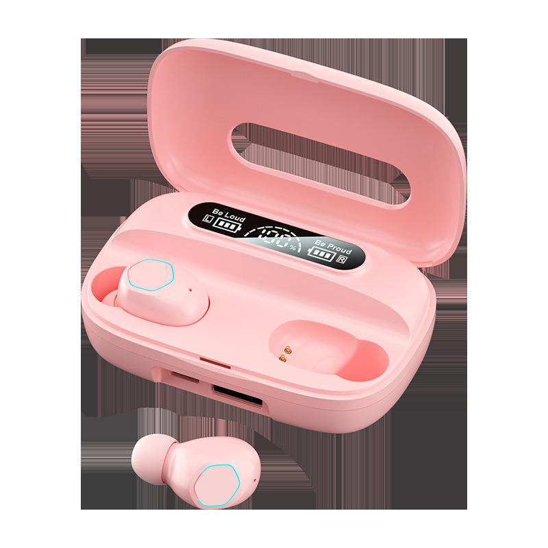 

Bluetooth-наушники TWS In-Ear с долгим сроком службы, мощным цифровым дисплеем, шумоподавлением розовый