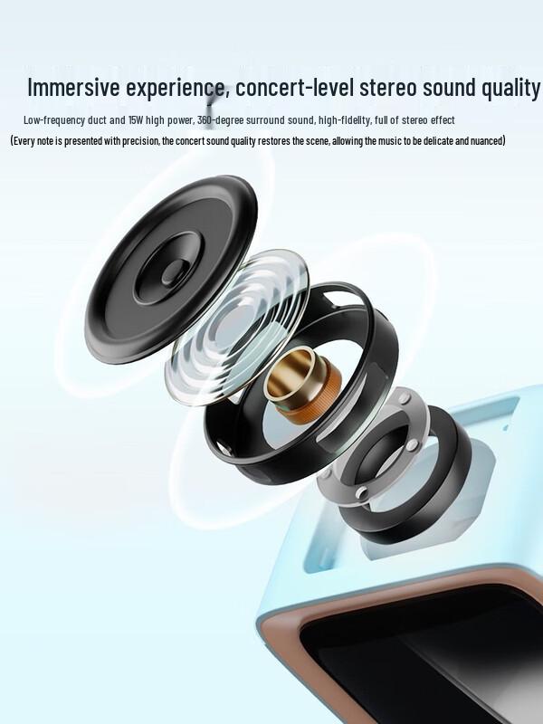 Divoom Ditoo-Mic Retro Pixel Bluetooth-Lautsprecher mit KTV-Mikrofon CN-Stecker (Adapter enthalten) (CN-Version)