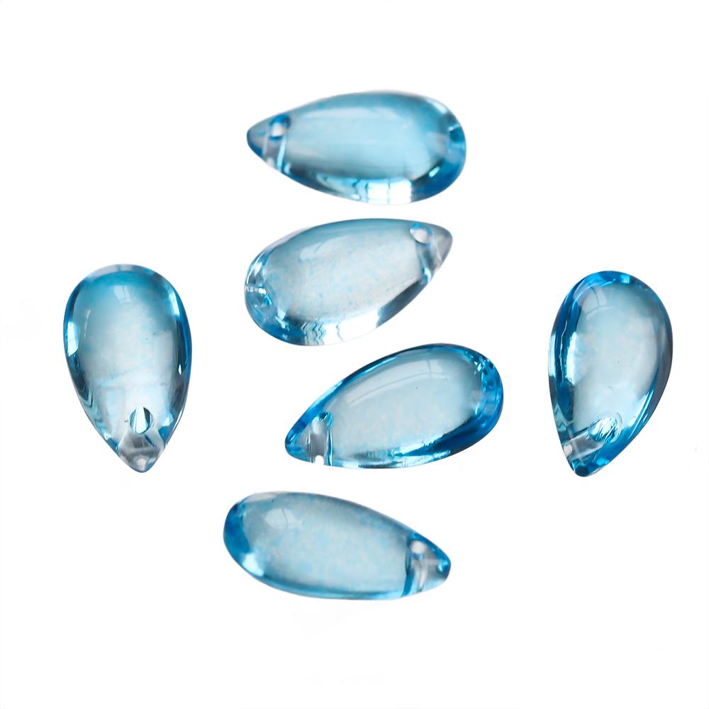 10pcs 8*14mm Water Drop Shaped Glass Pendants Czech Loose Spacer Beads For DIY Crafts Necklace Bracelet Charm Jewelry Making