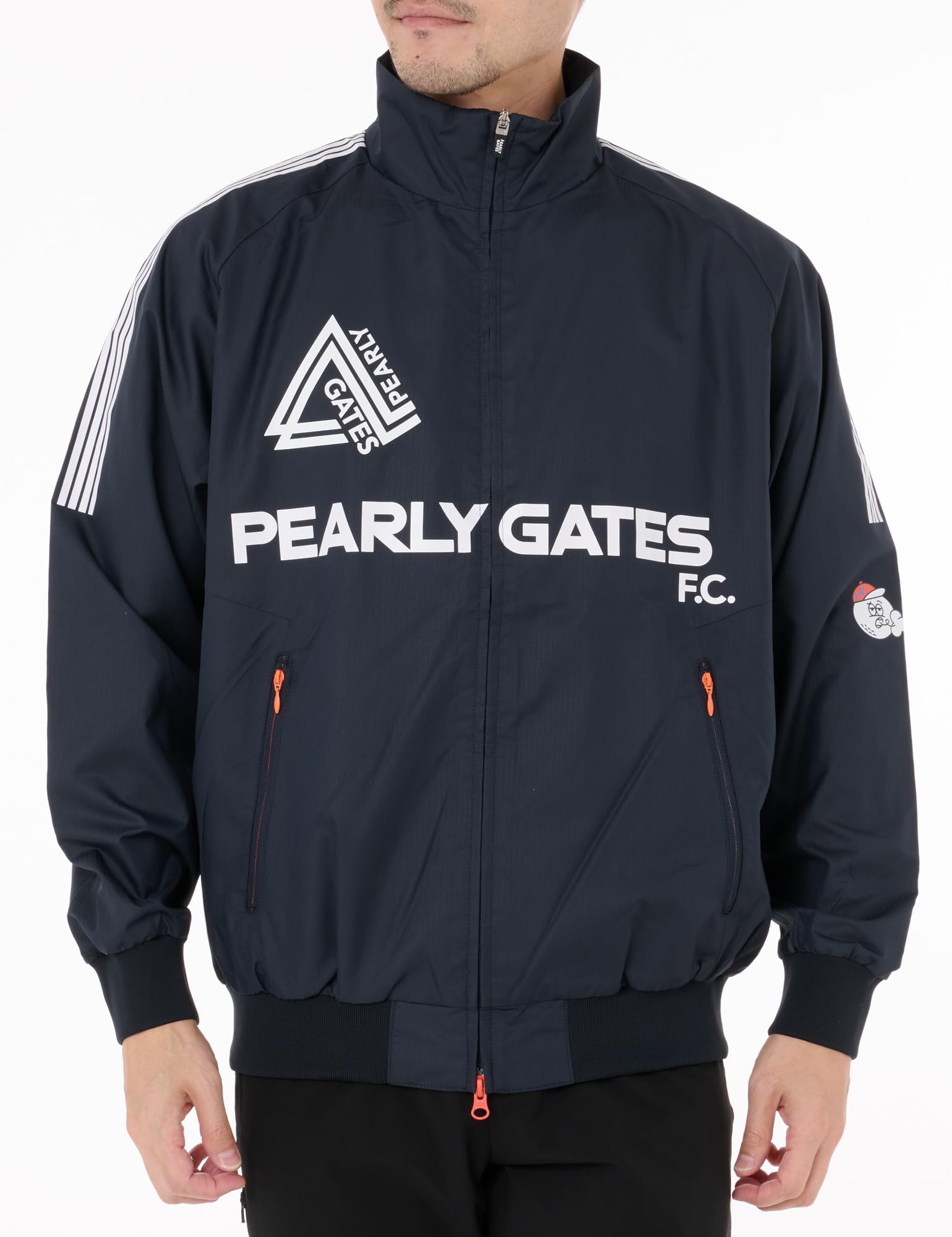 

blouson heat Golf Navy 5 [Pearly Gates] Men s water-repellent full-zip (for retention/setup) / / 053-4220007 120_Dark [L]