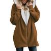 Damen 2024 Fur Hoodie Cardigan: Herbst/Winter Kollektion