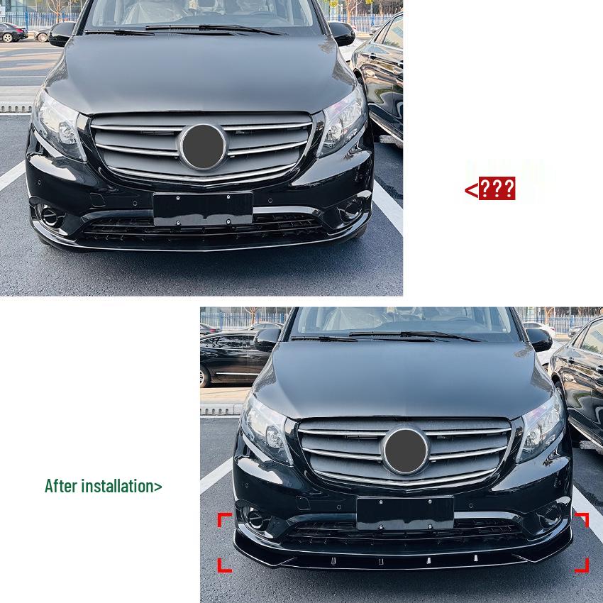 Kit de Parachoques Delantero Mercedes-Benz VITO W447 2016-2023: Modificación de Embellecedor de Labio y Splitter