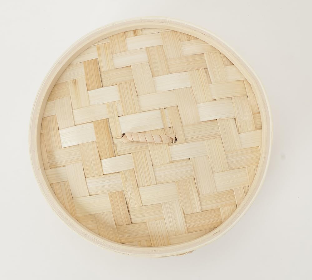 Ishigaki Delish Life Bamboo Steamed Dim Steamer Basket with 4717 Steamer, Dishes, Sum, Lid, 21cm,