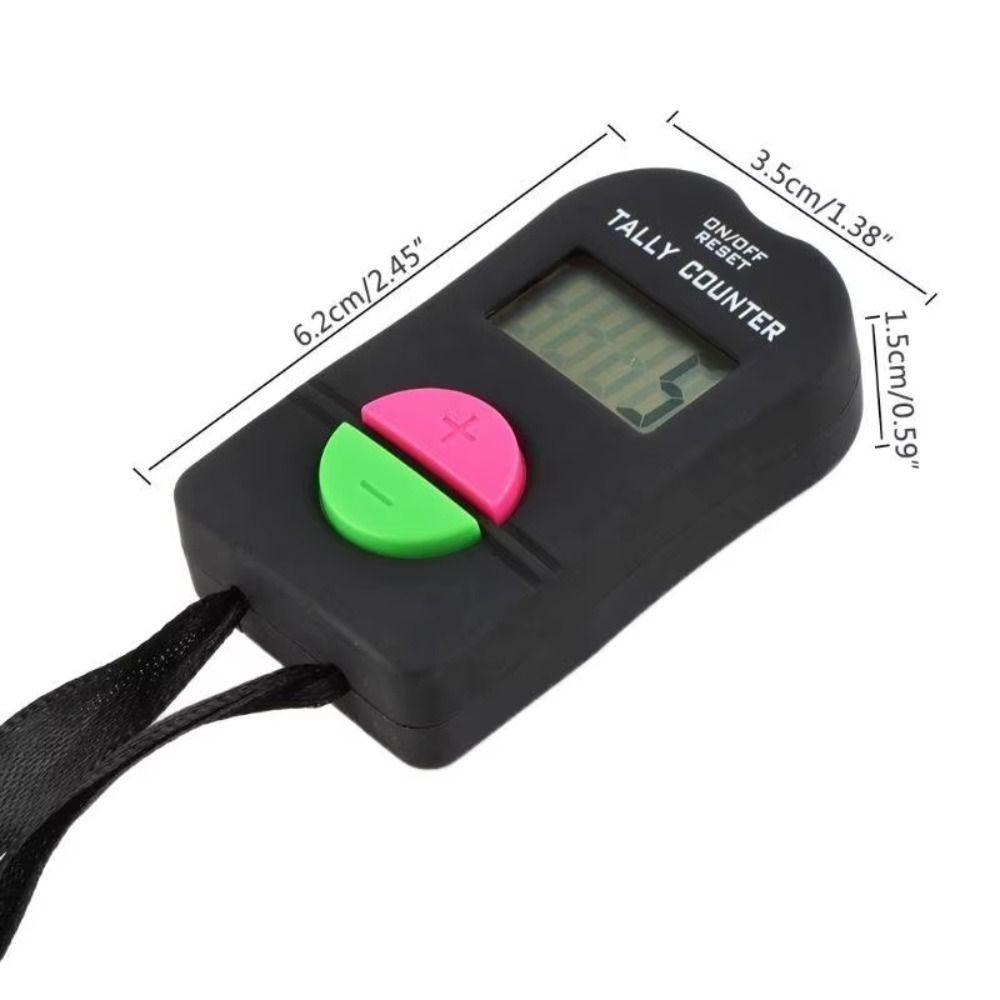 0-9999 Range Digital Counter LCD Display Add Subtract Counter Hand Tally Clicker Supermarket Use
