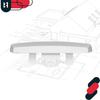 Drainage Cap For Pvc Windows, White Cover, 36 Mm, Set Of 50