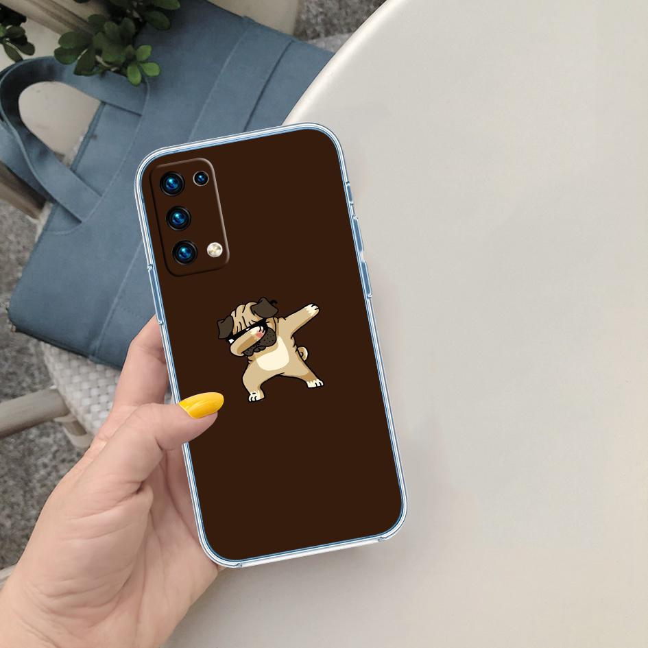 

PP24 Dabbing Dog Transparent Phone Case for Motorola Moto G40 G04 G05 One Ace Action Fusion + Plus Hyper Macro Vision Zoom Motorola One Hyper