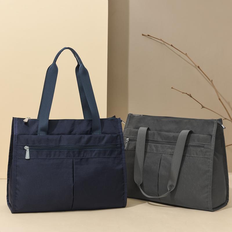 Geantă de umăr din nailon pentru femei Geantă tote cu capacitate mare