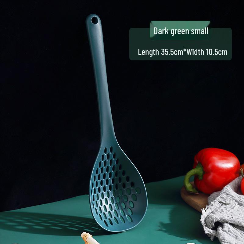 

Yimai Японский дуршлаг для пельменей и рисовых шариков - Дуршлаг с длинной ручкой для слива лапши и овощей Small Noodle Spoon - Dark Green