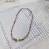 Elegante Perlenkette Einzigartiger Muschelperlen-Choker Schlüsselbein-Kette für Damen Modeschmuck Geschenk Dopamin-Kette