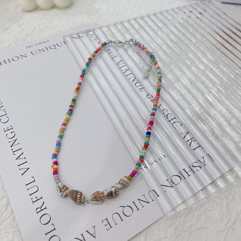 Elegante Perlenkette Einzigartiger Muschelperlen-Choker Schlüsselbein-Kette für Damen Modeschmuck Geschenk Dopamin-Kette