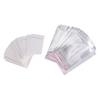 Jewellery 100 X White Plain Earring Display Cards & Self Adhesive Bags