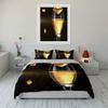 Golden Bubbly Elegance. Bedding Sets Duvet Covers Pillowcases(1* Duvet Cover 2* Pillowcases Without Duvet Insert)
