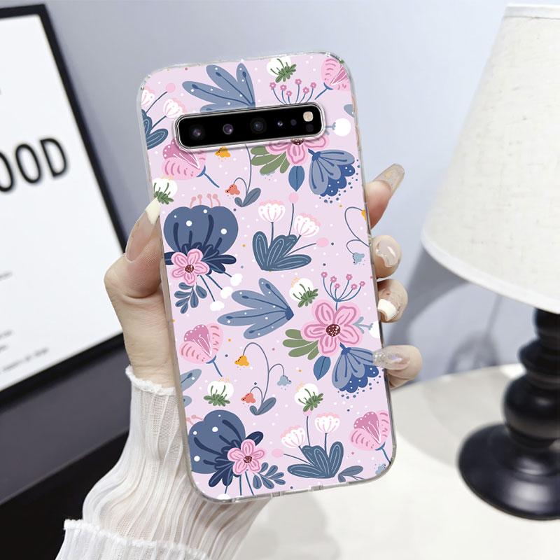 For Samsung S10 Plus S10 5G4G S10E Case Transparent Cover For Samsung Galaxy S10+ Marble Clear Soft Silicone Phone Case Fundas