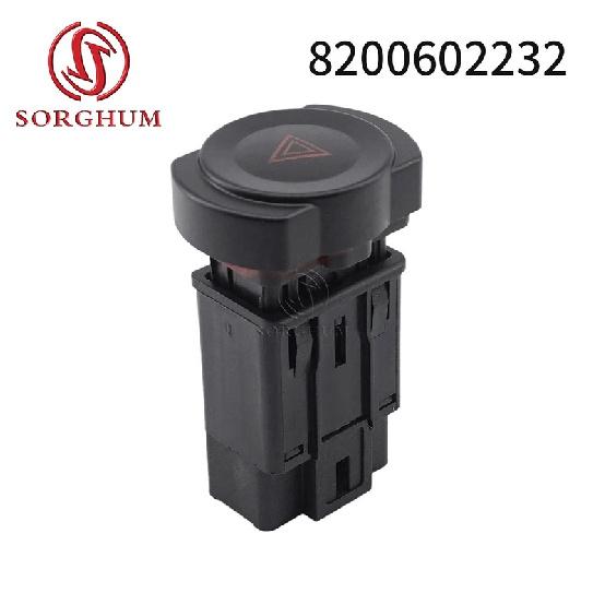 SORGHUM 8200602232 For Renault Aprio Dacia Duster Sandero Auto Power Emergency Hazard Warning Flash Light Single Button Switch