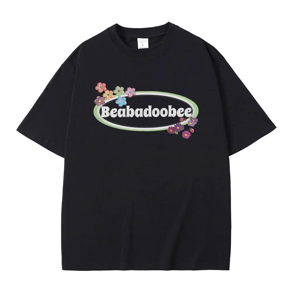 Beabadoobee Flowers Graphic T-shirt Men Women Fashion Oversized Short Sleeve T Shirts Unisex Casual Cotton T-shirts Streetwear 4XL