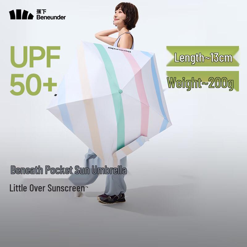 Beneunder BM668 Compact 6-Fold Sun Umbrella with Carry Bag