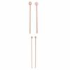 Homyl 1 Pair of Wood Mallet Percussion Sticks, Wooden Mallet Percussion Sticks, Musical Toys, Wooden Head Drumsticks for Tabletop Xylophones, Energy C