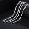 Accessories Men's Single Chain Korean Edition Trend Jewelry Flash Twist Rope Twist Necklace