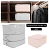 2Pcs Self Compression Duvet Storage Bag Large Capacity 3 Layer Moving Heavy Duty Self Compression Organizer Bag