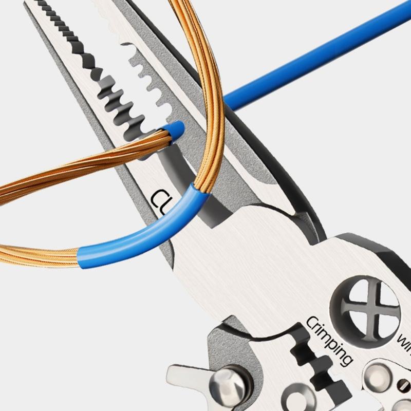 Abisolierzange Mit eingebautem Spannungswarnsystem Elektrisches Abisolierwerkzeug Professionelle Elektroreparatur