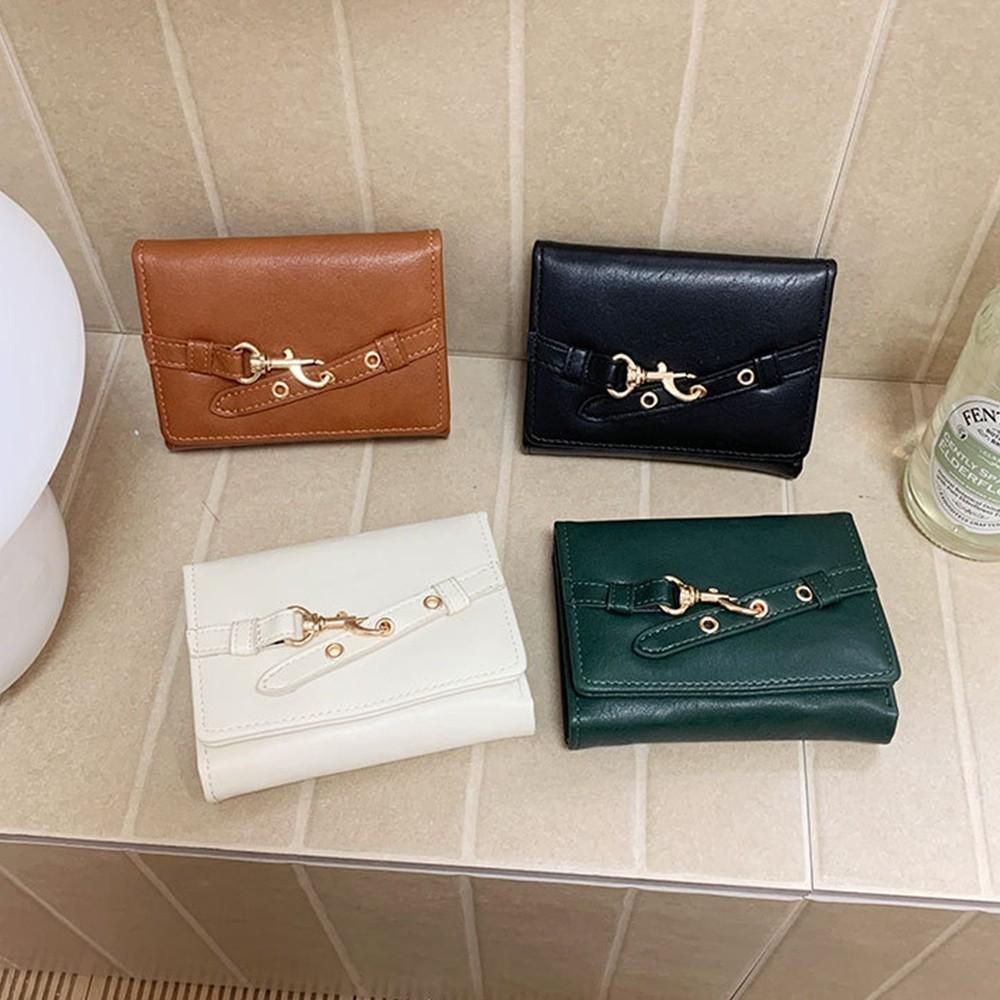 New Pouch PU Leather Wallets Money Bag Large Capacity Short Hasp Fold-over Purses Card Holder Women Wallets