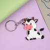 Cartoon Elephant PVC Keychain Pendant - Soft Rubber Animal Design
