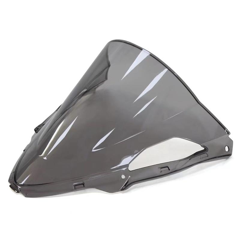 Motorcycle ZX6R Windshield For Kawasaki Ninja ZX 6R 636 ZX-6R 2024 Double Bubble Wind Windscreen Wind Deflectors Gray