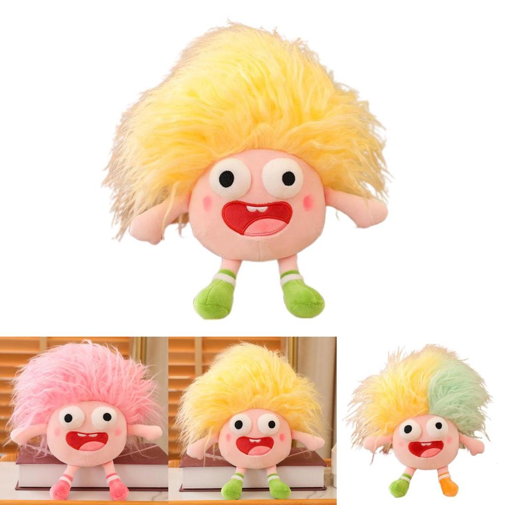 Funny Plush Toy With Big Eyes And Fluffy Hair Perfect For Diy Ugly Dolls In Stock