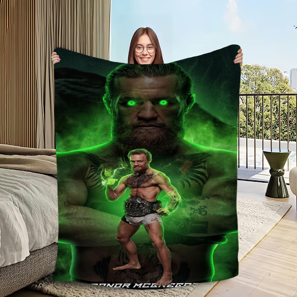 Comfort Warm Soft Champion Plush Blanket Suitable for Sofa Living Room Boxer Mcgregor Office Bedroom C-Conor U-UFC Travel Gift