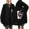 Anime Attack On Titan Printed Zip-Up Hoodie Unisex Casual Sportswear Long Sleeve Sweatshirt