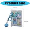 Tiny Food Themed Twist Egg Keychain Plastic Pendant Cute Backpack Charm Surprise Collectible Gift For Teens