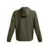 Under Armour UA Vibe Windbreaker Woven Training Solid Color Hooded Long Sleeve Jacket Men Jacket Dark-Green 1386555-390