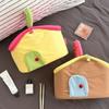 Nylon House Shape Cosmetic Bag Multifunctional Skincare Storage Bag Handheld Makeup Bag  Outdoor