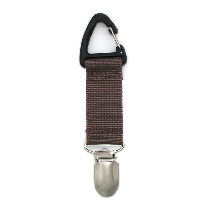 Tragbarer Hutclip zum Aufhängen am Rucksack, Canvas-Stoff-Kappenhalter für Damen und Herren, Reisehut-Aufbewahrungsorganizer