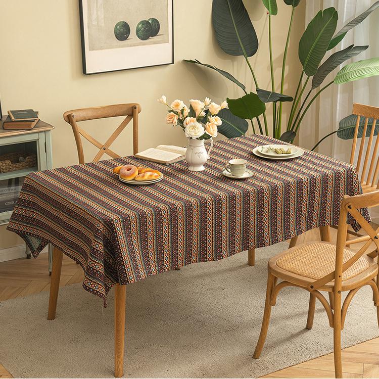 Charming French Country Floral & Bird Tablecloth - Light Green, Stain-Resistant, Wipeable for Kitchen, Dining Room, Parties, Holidays