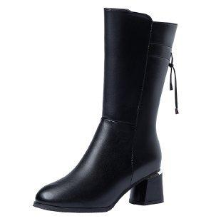 Martin boots shoes women's new thick heel high heel comfortable versatile boots women's knee boots women's shoes